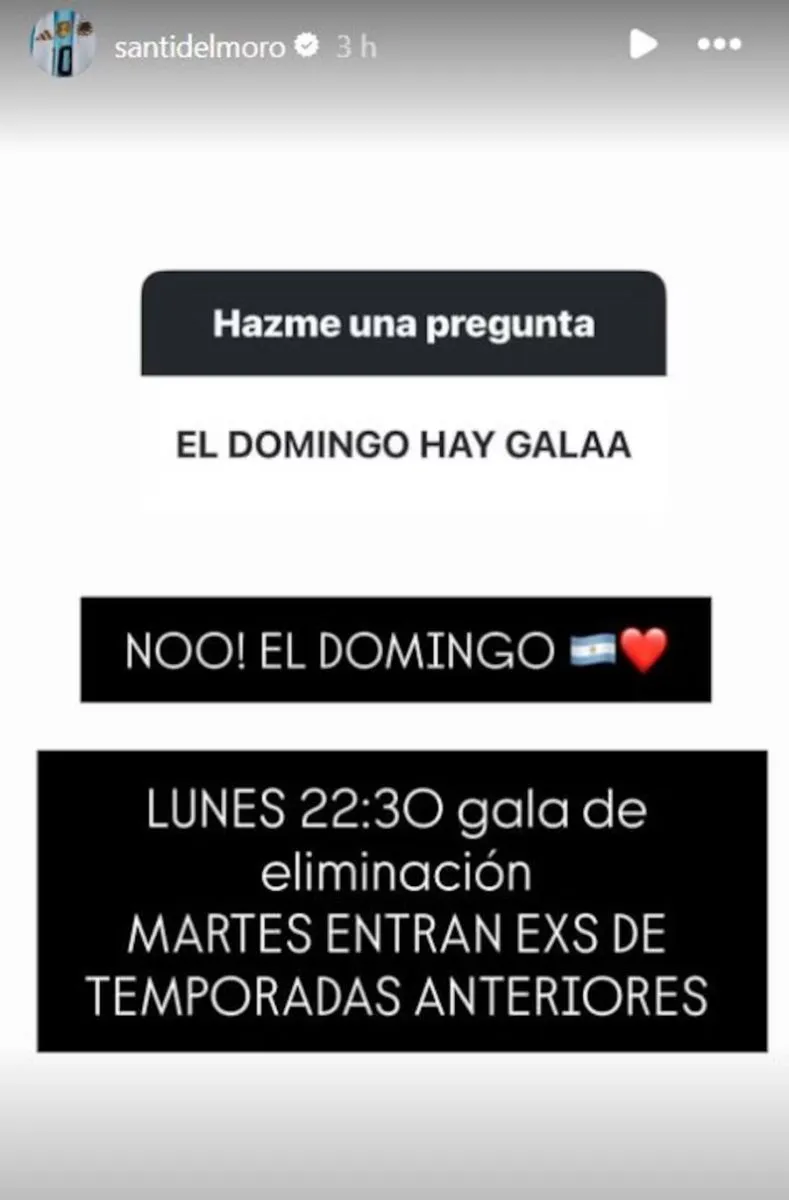 Los anuncios de Santiago del Moro de cambios en Gran Hermano