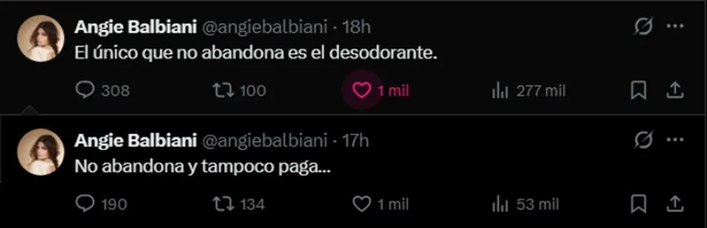 Wanda Nara descarg&oacute; a Angie Balbiani por posteo 
