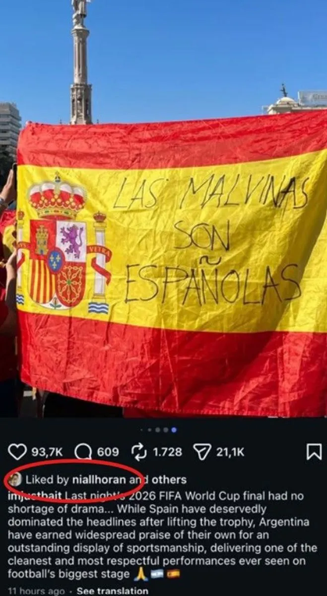Las publicaciones de famosos contra Argentina 