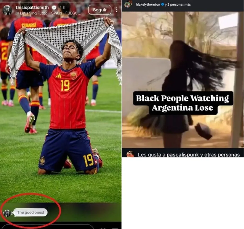 Las publicaciones de famosos contra Argentina 