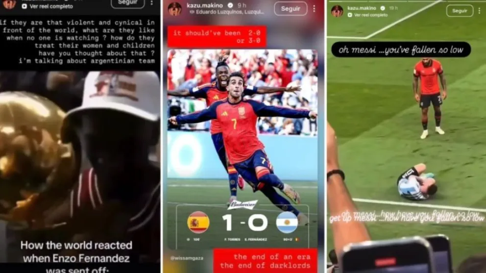 Las publicaciones de famosos contra Argentina 