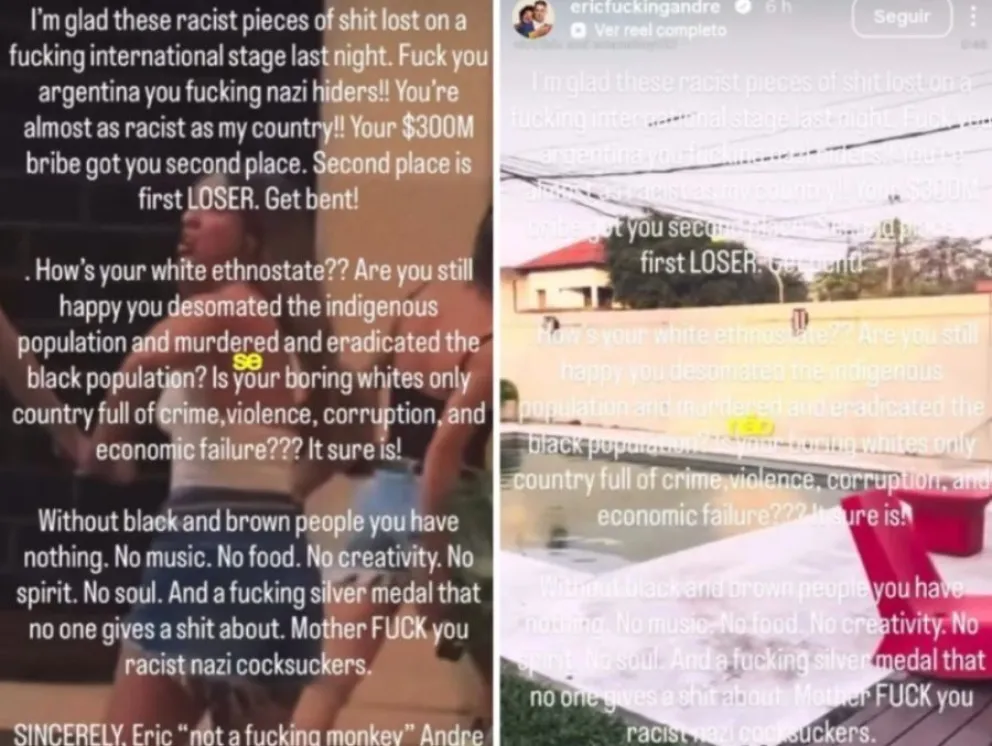 Las publicaciones de famosos contra Argentina 